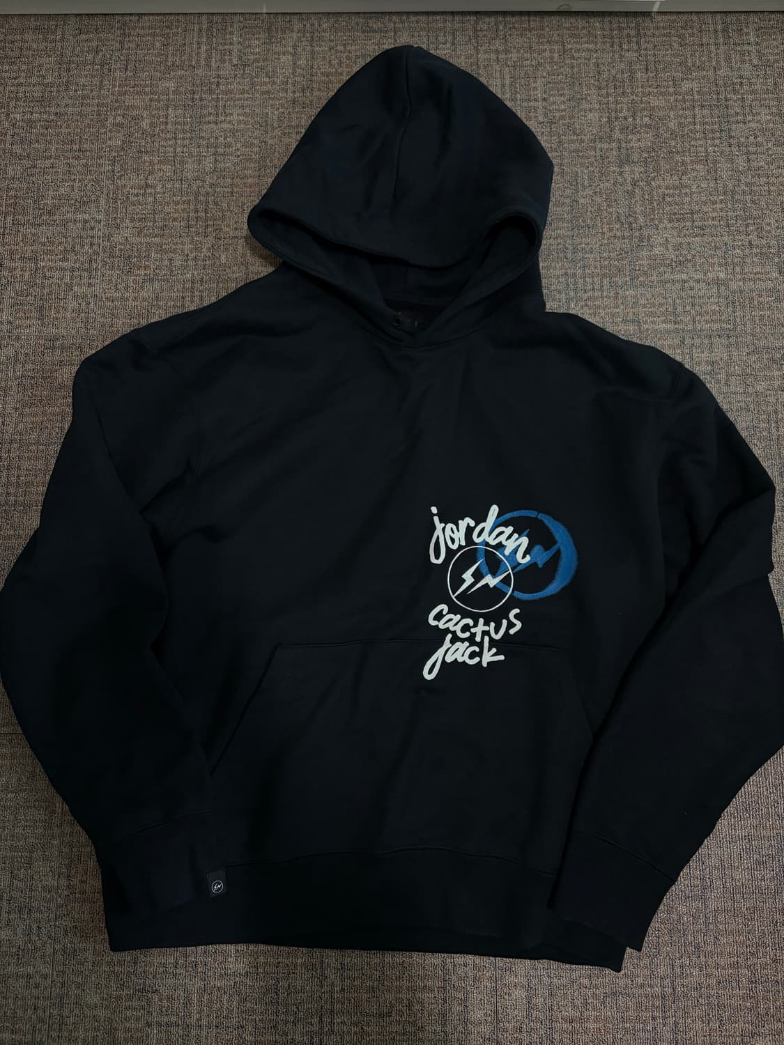 조던 x 트래비스 스캇 x 프라그먼트 후드 블랙 상품이미지1