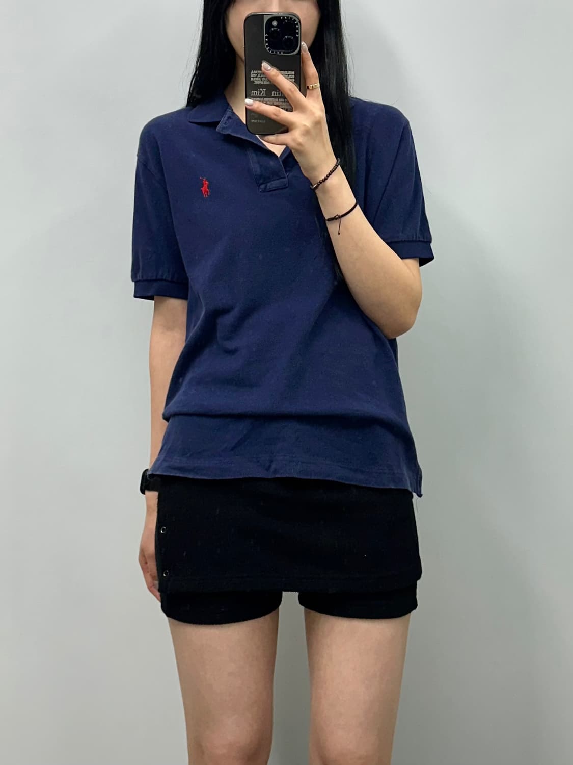 폴로 랄프로렌 네이비 pk 반팔 카라 티셔츠 상품이미지1
