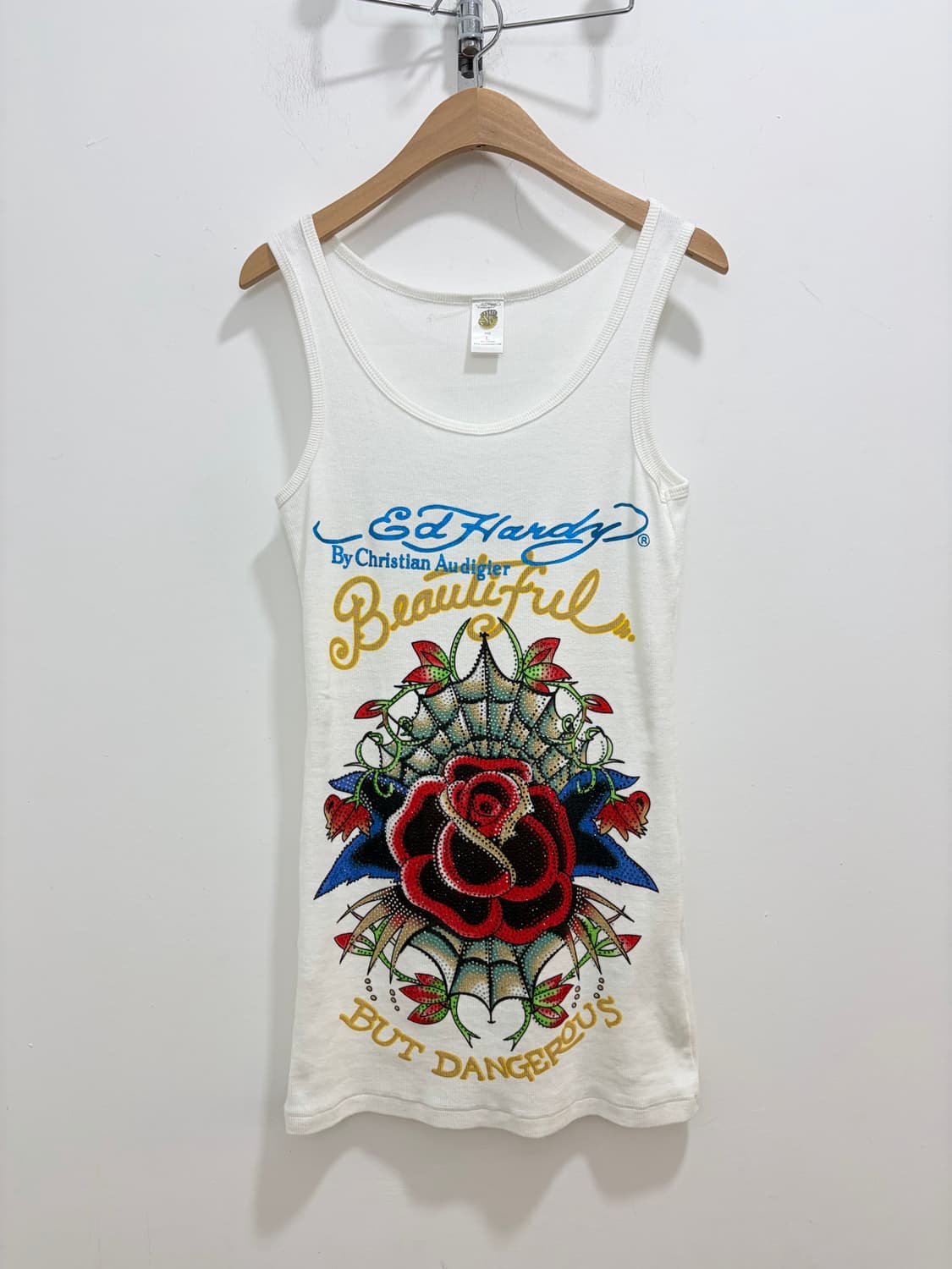 Ed Hardy 에드하디 비즈 장미 나시 상품이미지5