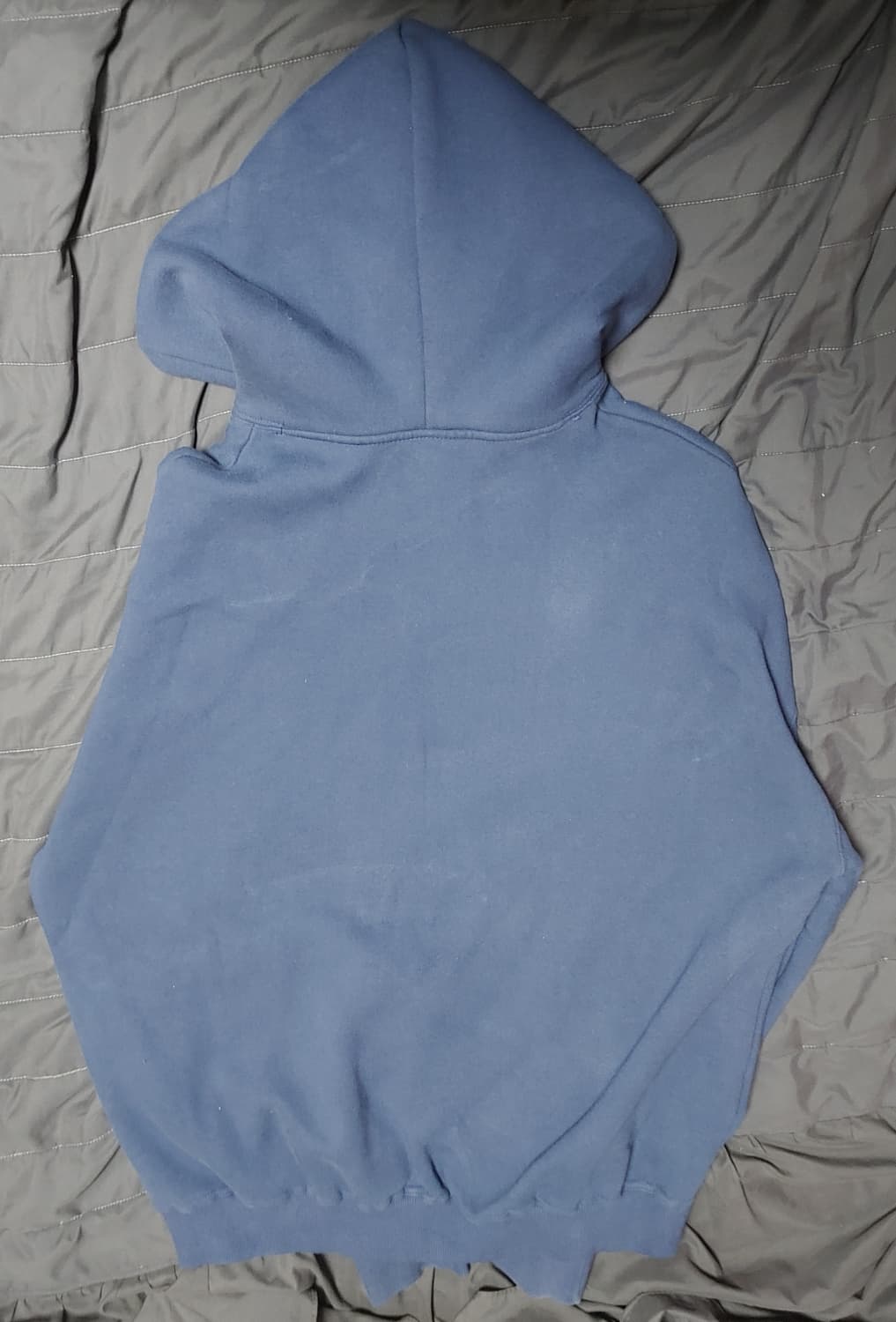 제멋 로그 오버핏 기모 후드 네이비 상품이미지2