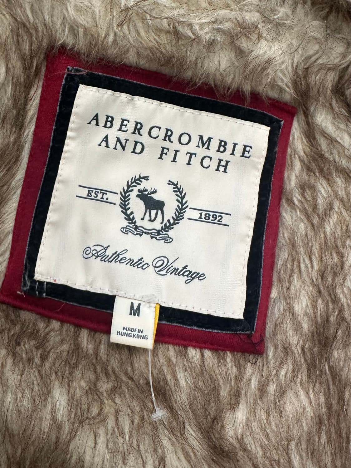 아베크롬비 앤 피치 레드 울프죠 털 후드집업 홀리스터 오네갸루 갸루 상품이미지3