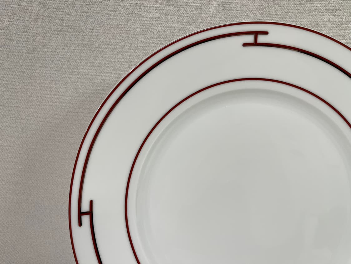 에르메스 리듬 레드 플레이트 1P 세트 HERMES 상품이미지4