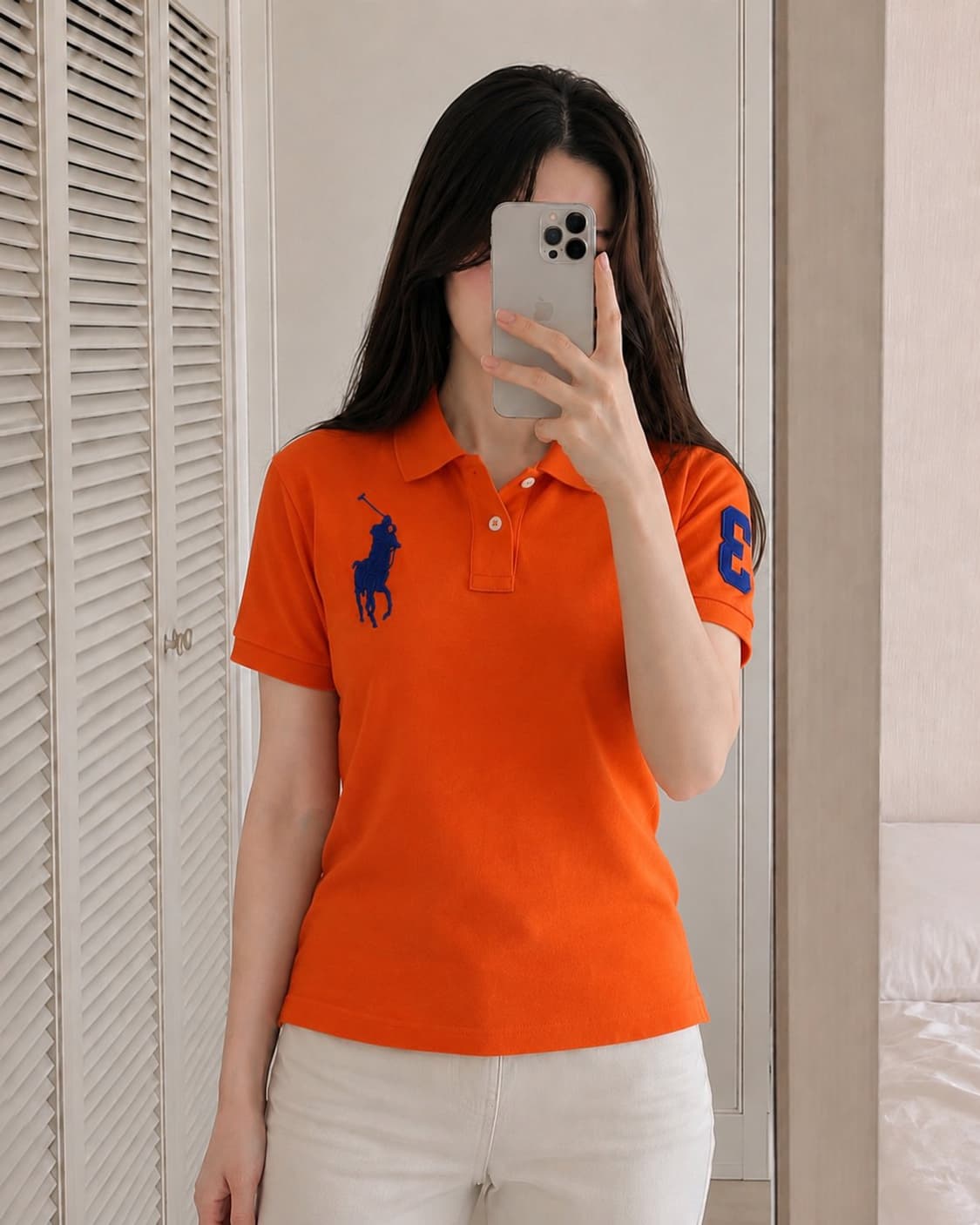 폴로 랄프로렌 오렌지 빅포니 반팔 카라티 상품이미지4