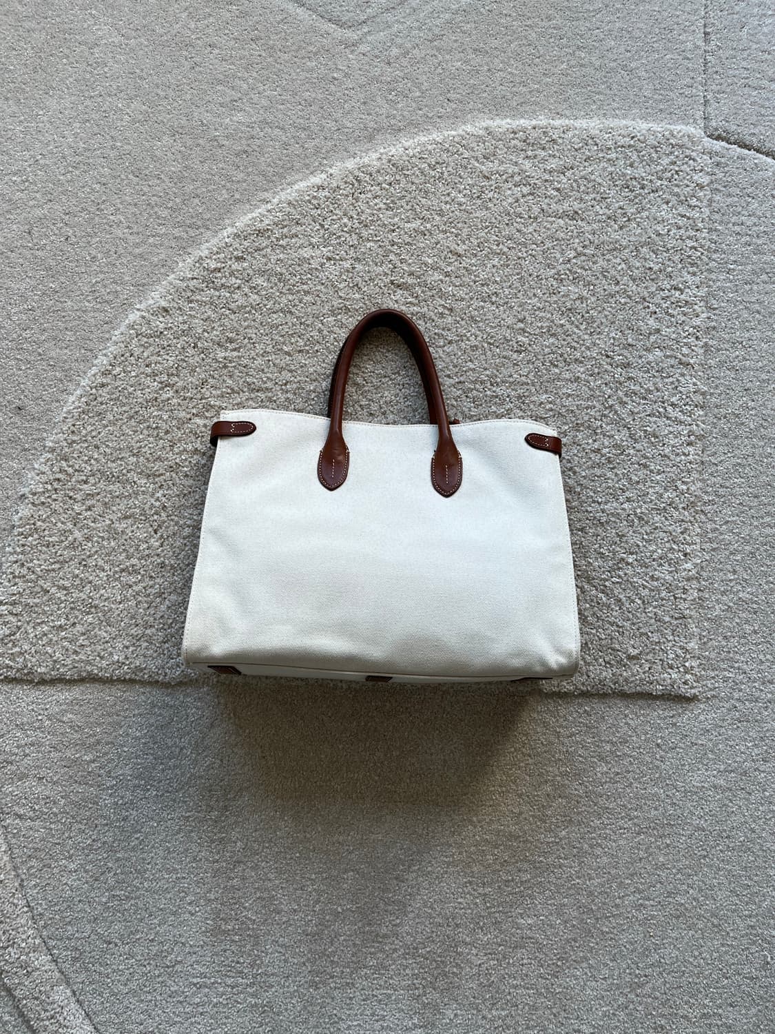 폴로 랄프로렌 캔버스 레더 테슬 토트백  상품이미지5