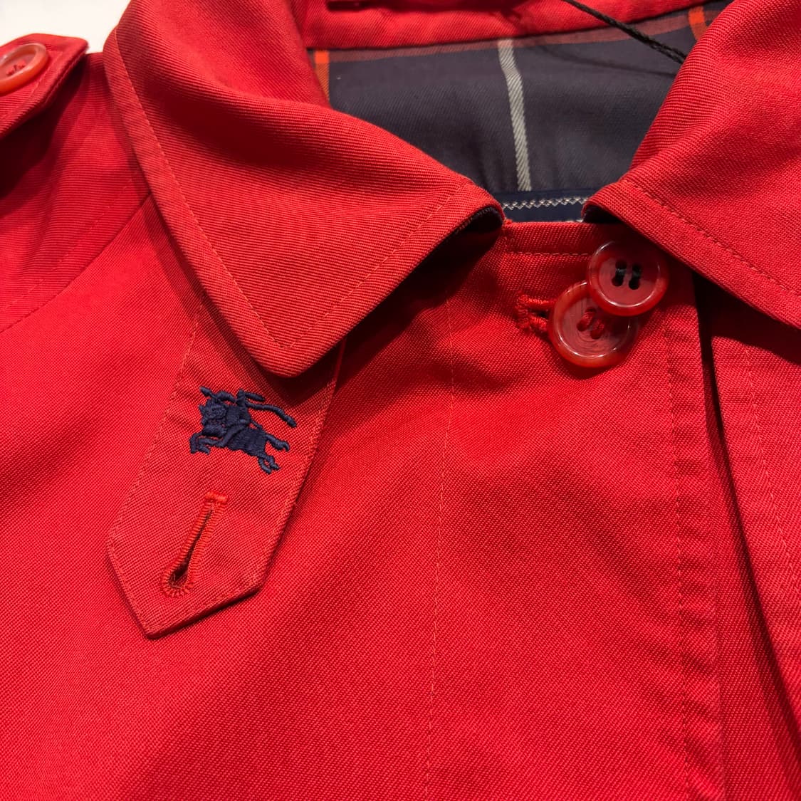 버버리 레드 Harrington 해링턴 자켓 C645 상품이미지4