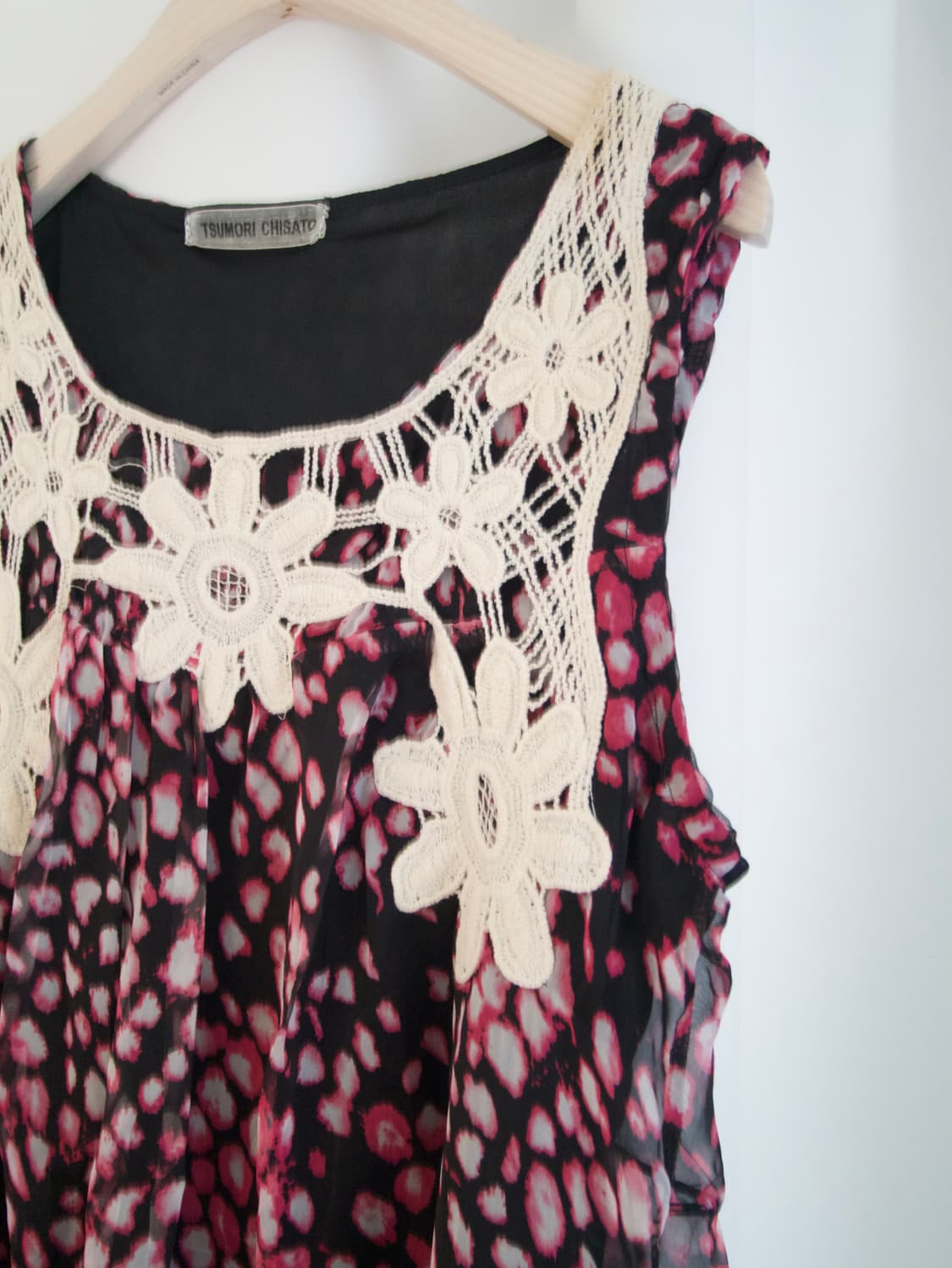 TSUMORI CHISATO_ leopard patch sleeveles 상품이미지3