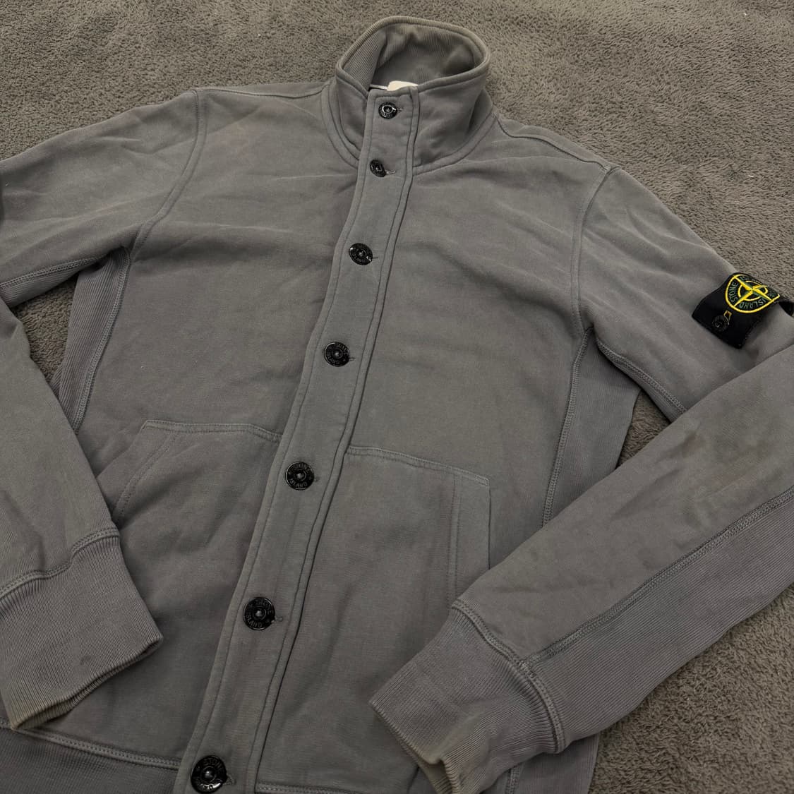 [ 정품/S ] 스톤아일랜드 와펜 버튼 집업 자켓 상품이미지1