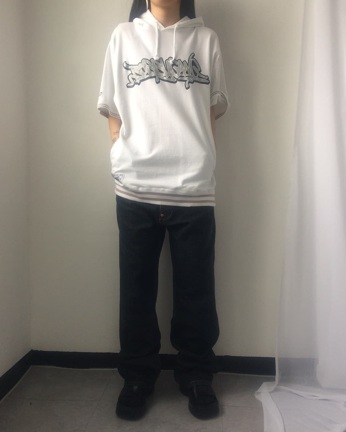 Old school printing hood zip up 상품이미지7
