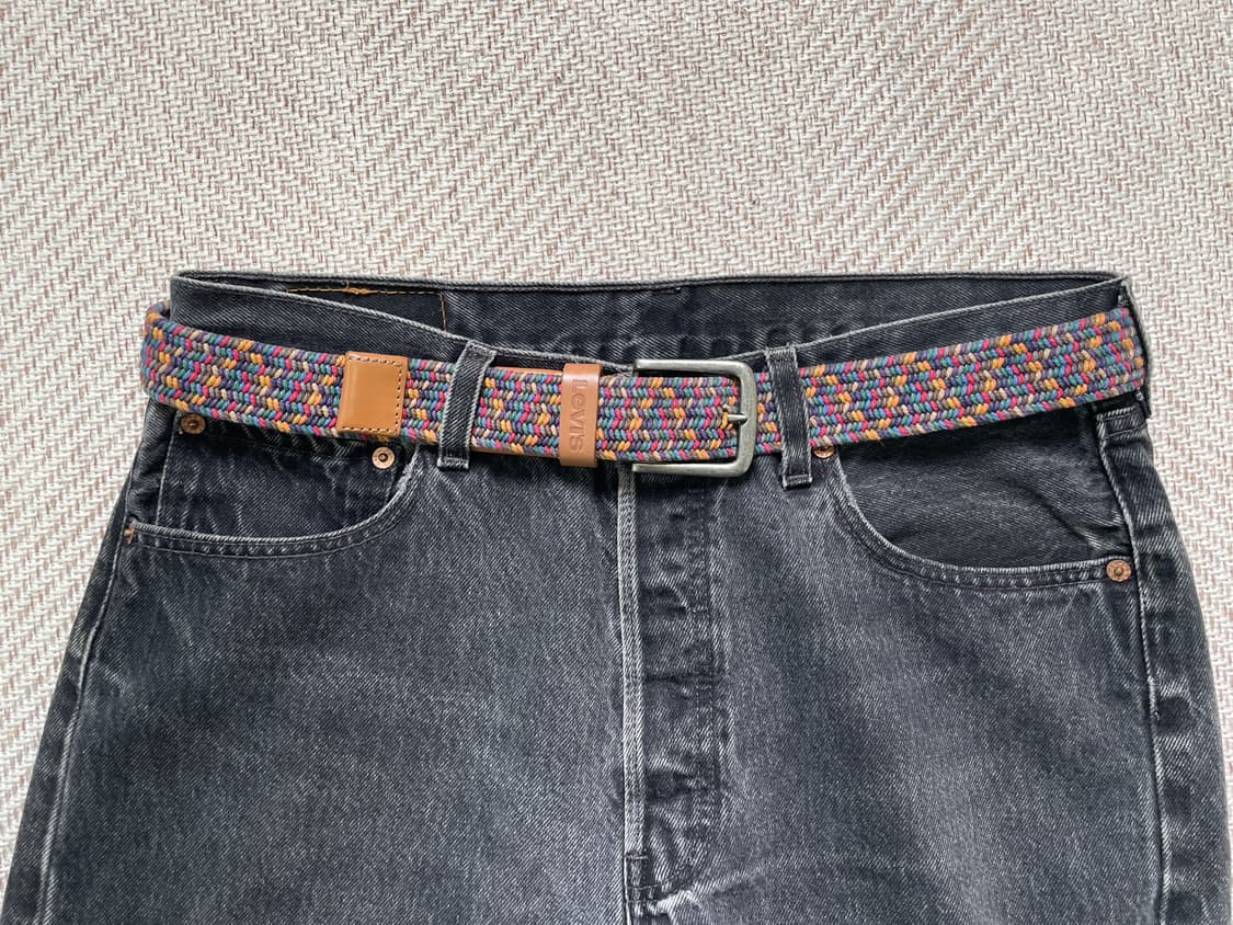 리바이스 멀티컬러 브레이디드 스트레치 벨트 상품이미지1