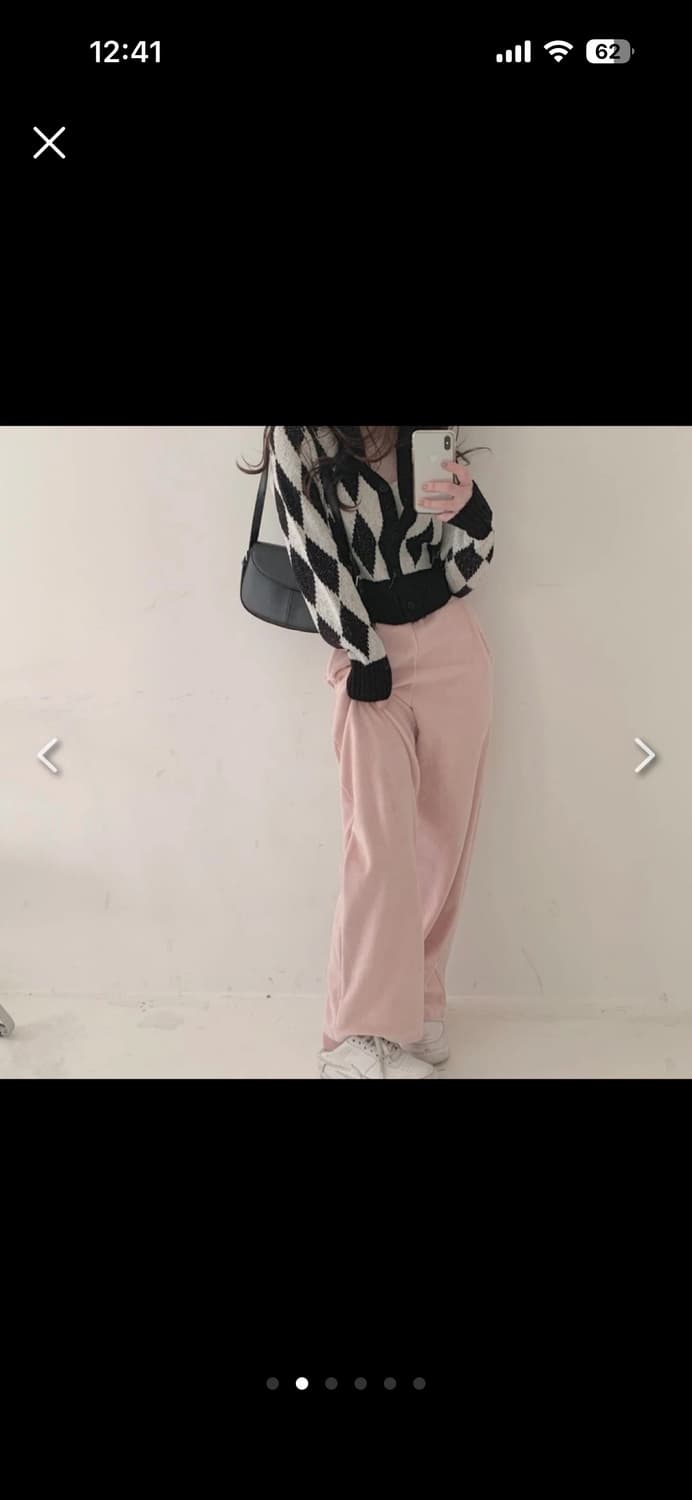 미니포에 벨로아 롱 트레이닝 팬츠 핑크 단종 상품이미지2