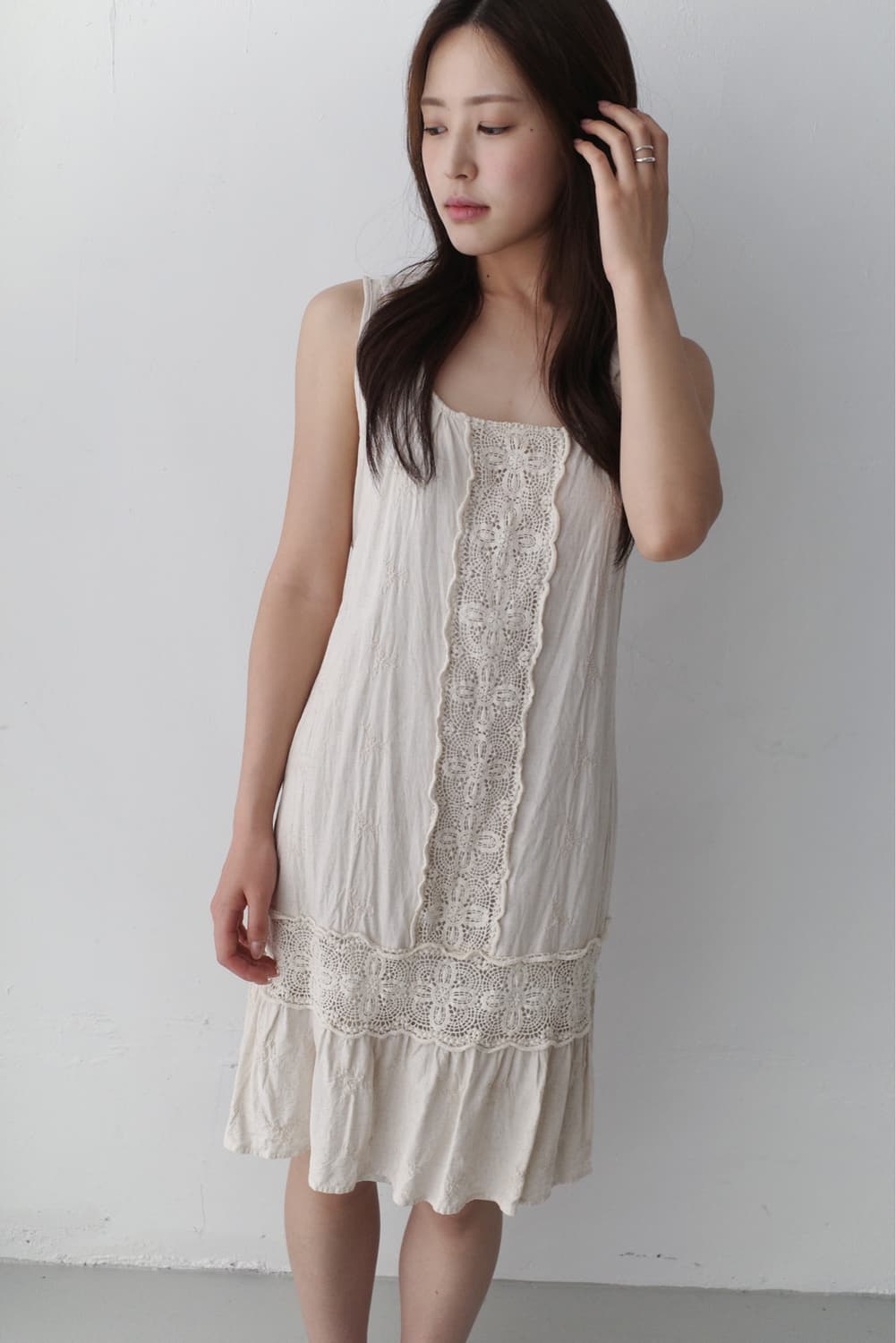 lace crochet sleeveless dress 상품이미지8