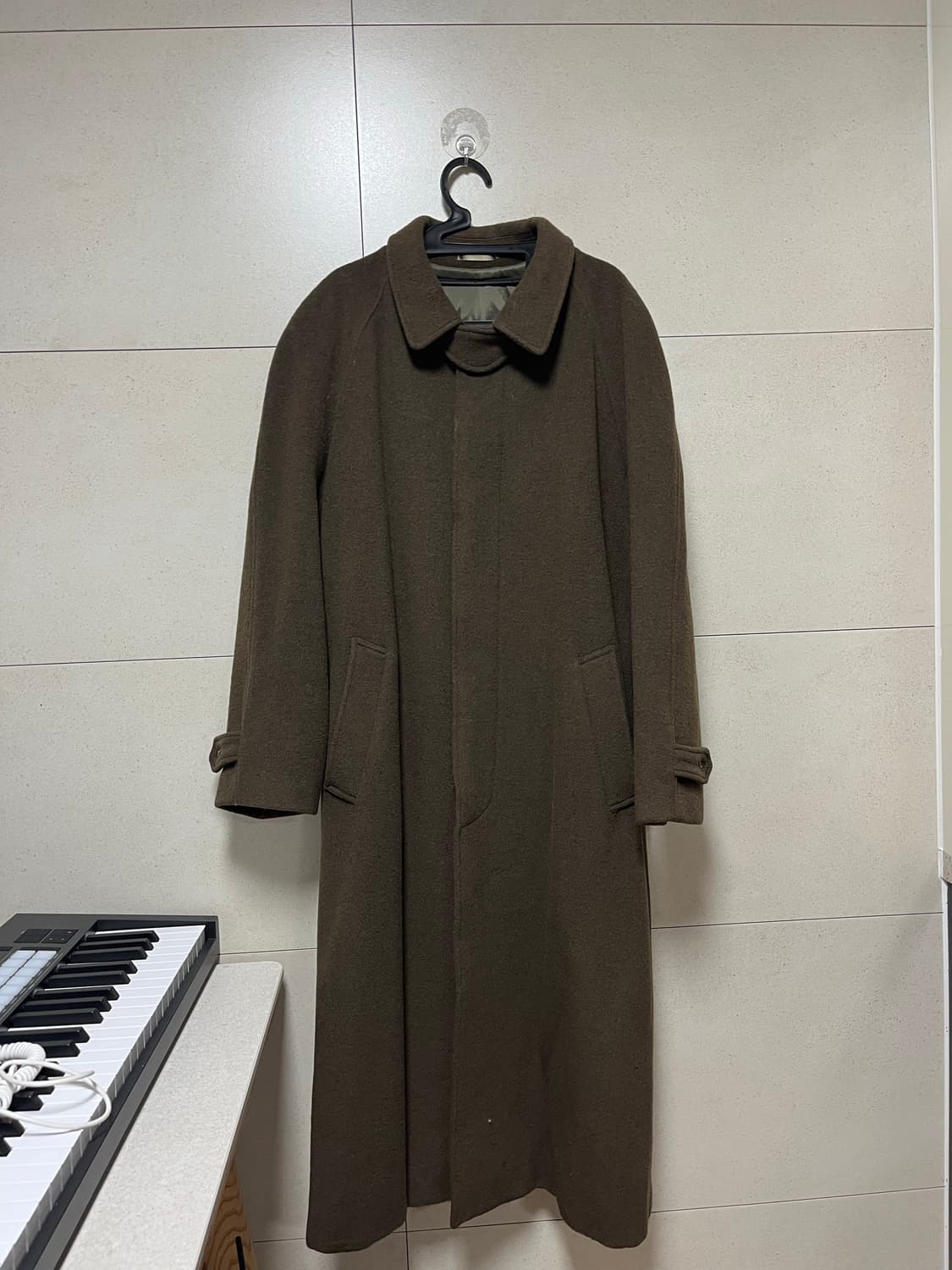 밀리터리 오버코트 카키브라운 상품이미지1