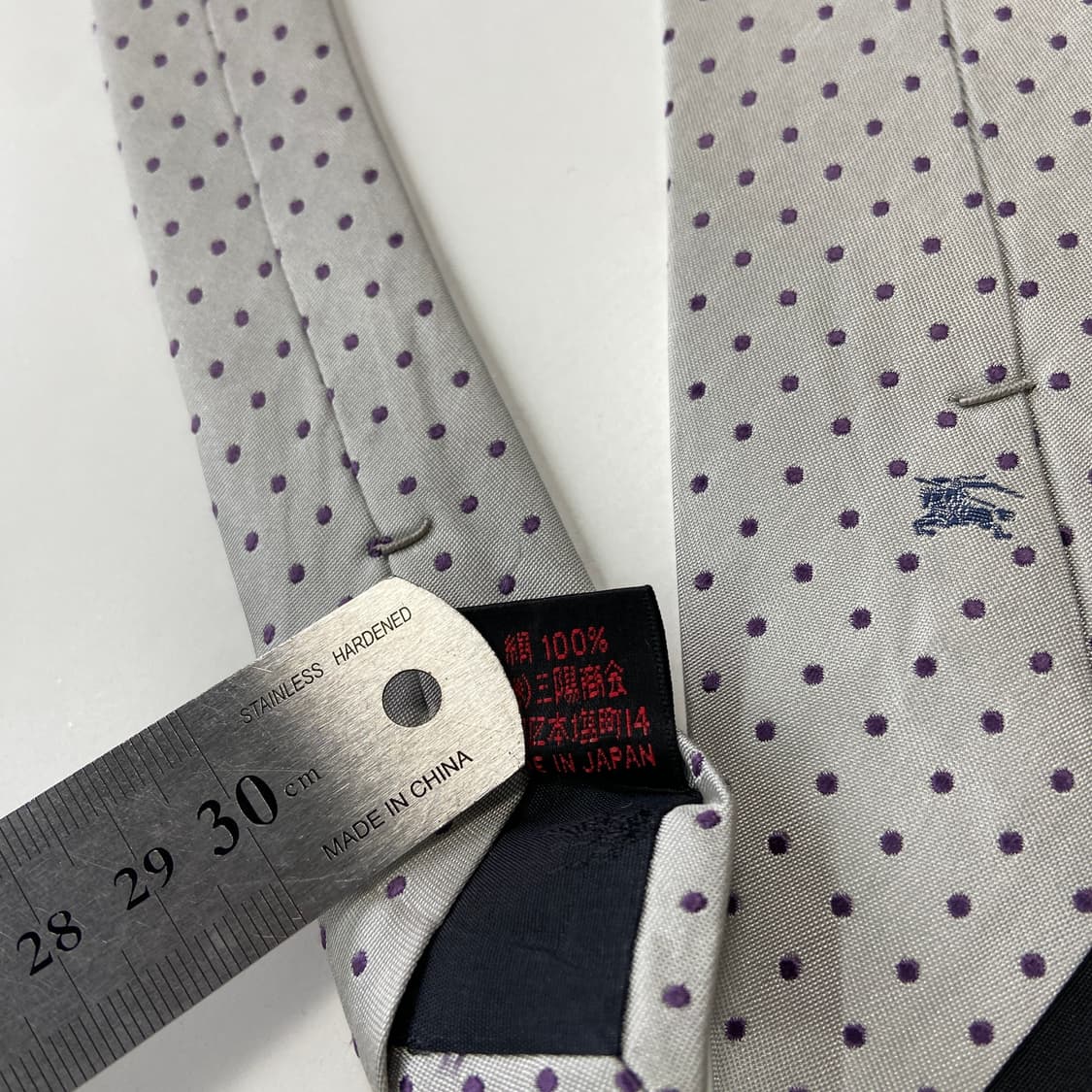 버버리 (Burberry) 심플로고 블랙라벨  정품 명품넥타이 상품이미지5