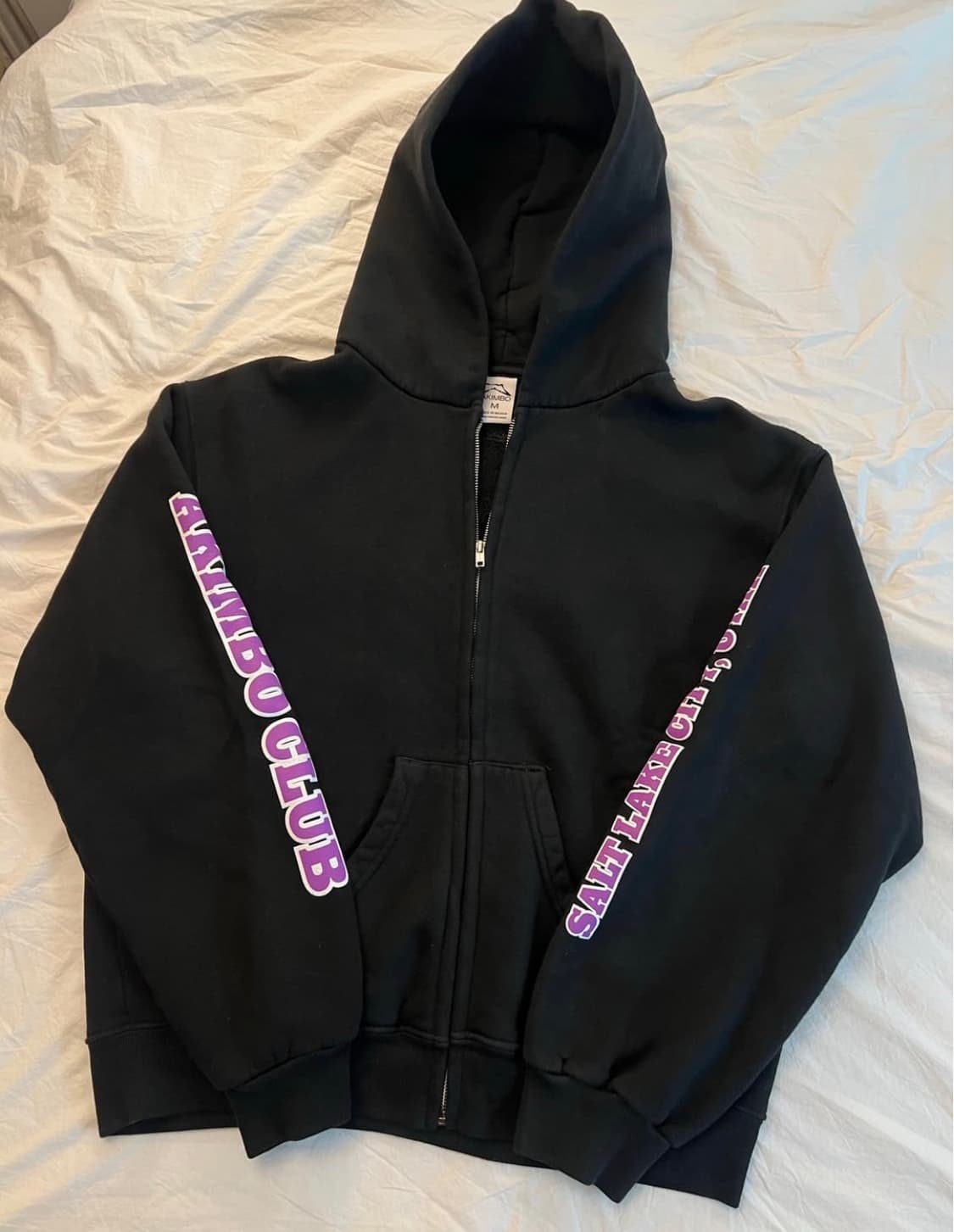 아킴보 클럽 페이디드 블랙 후드집업 M 상품이미지1