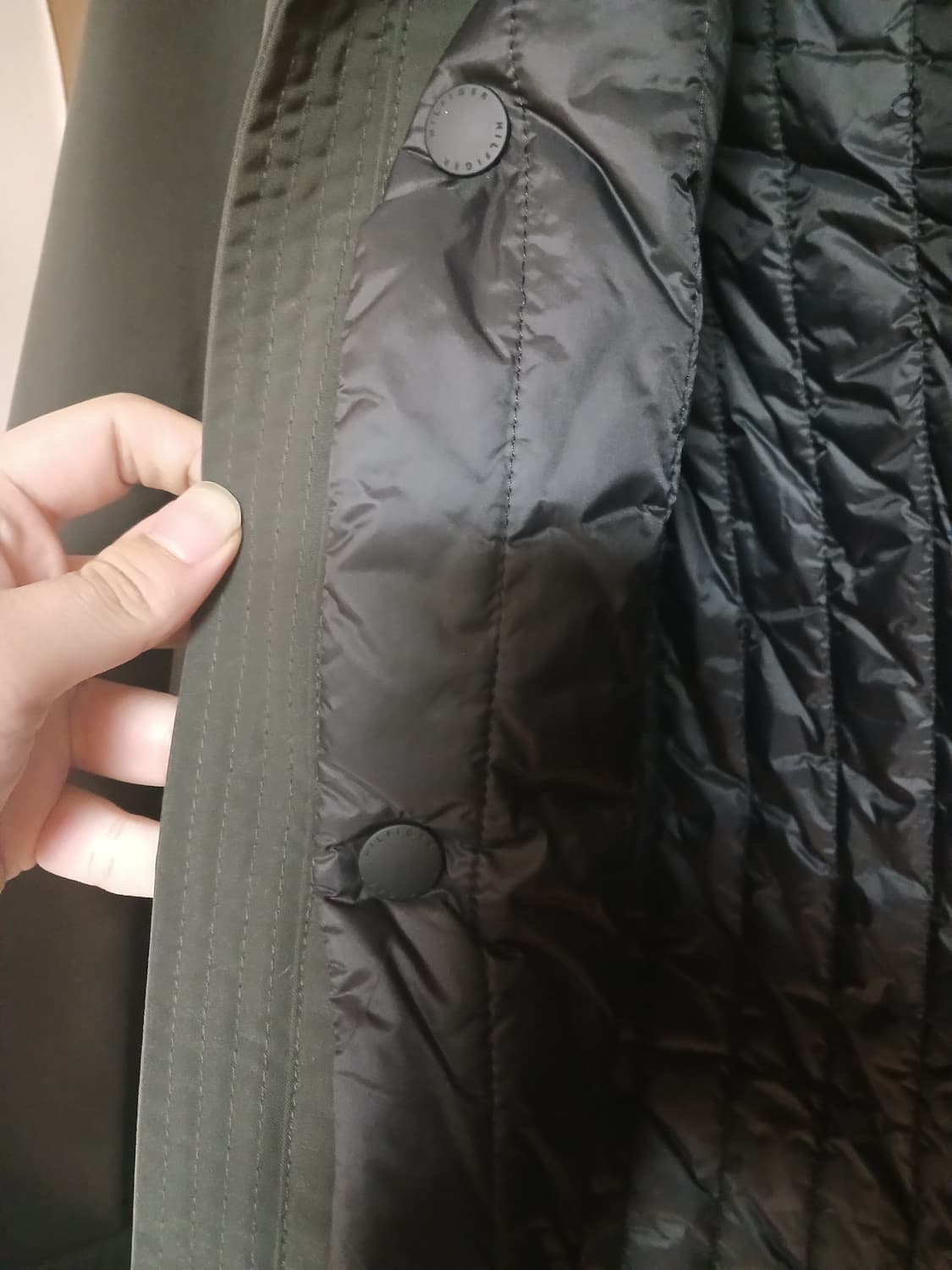 타미힐피거 카키색 누빔 점퍼 XL 상품이미지7