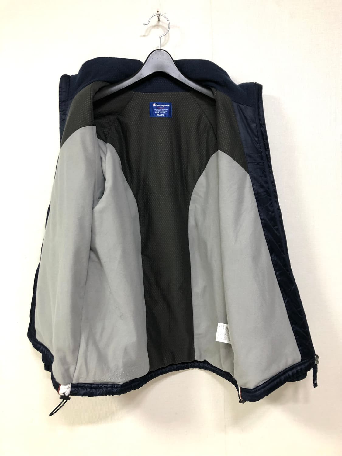 챔피온 오버핏 패딩 플리스 바람막이 자켓 _ 네이비 상품이미지7