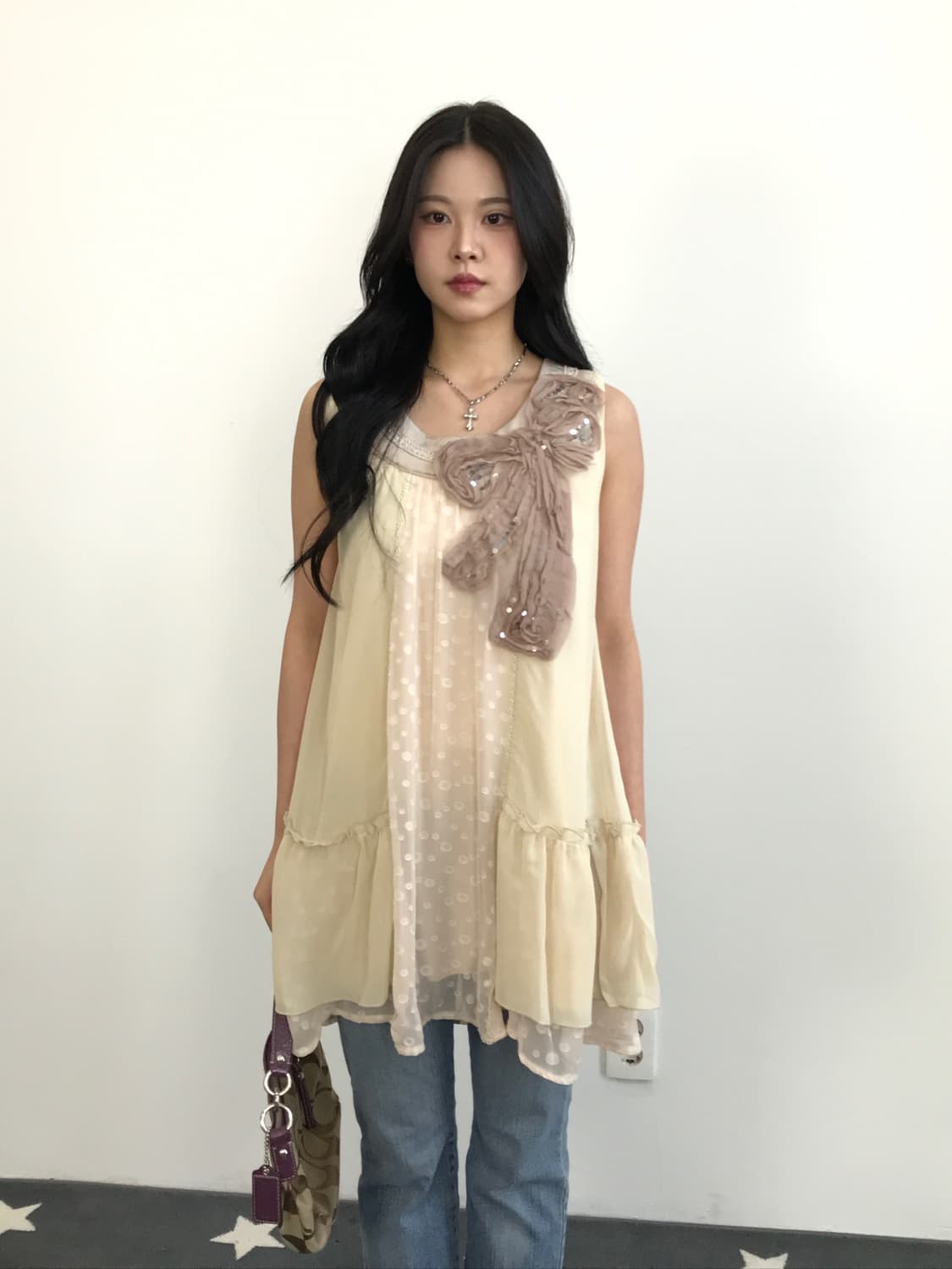 'Axes Femme' Layered Ruffle Tunic Onepie 상품이미지1