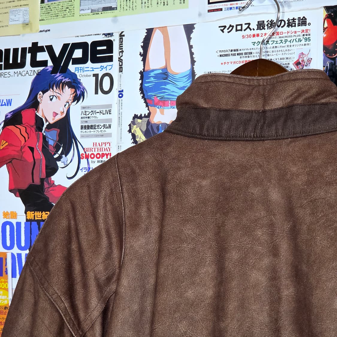 JPN 빈티지 브라운 스웨이드 누빔 봄버 자켓 상품이미지7