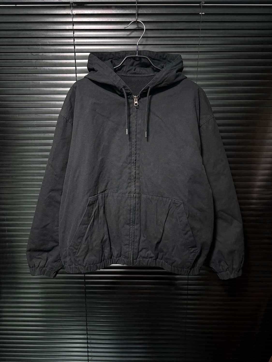 유니클로U 르메르 후드 집업 블루종 워크 점퍼 자켓 L 100 블랙 상품이미지2