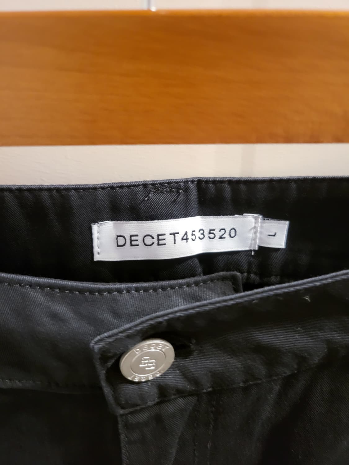 [31]decet 와이트팬츠 블랙 새상품 상품이미지5