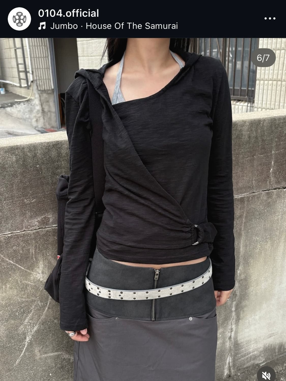 0104 belted wrap hoodie 상품이미지2