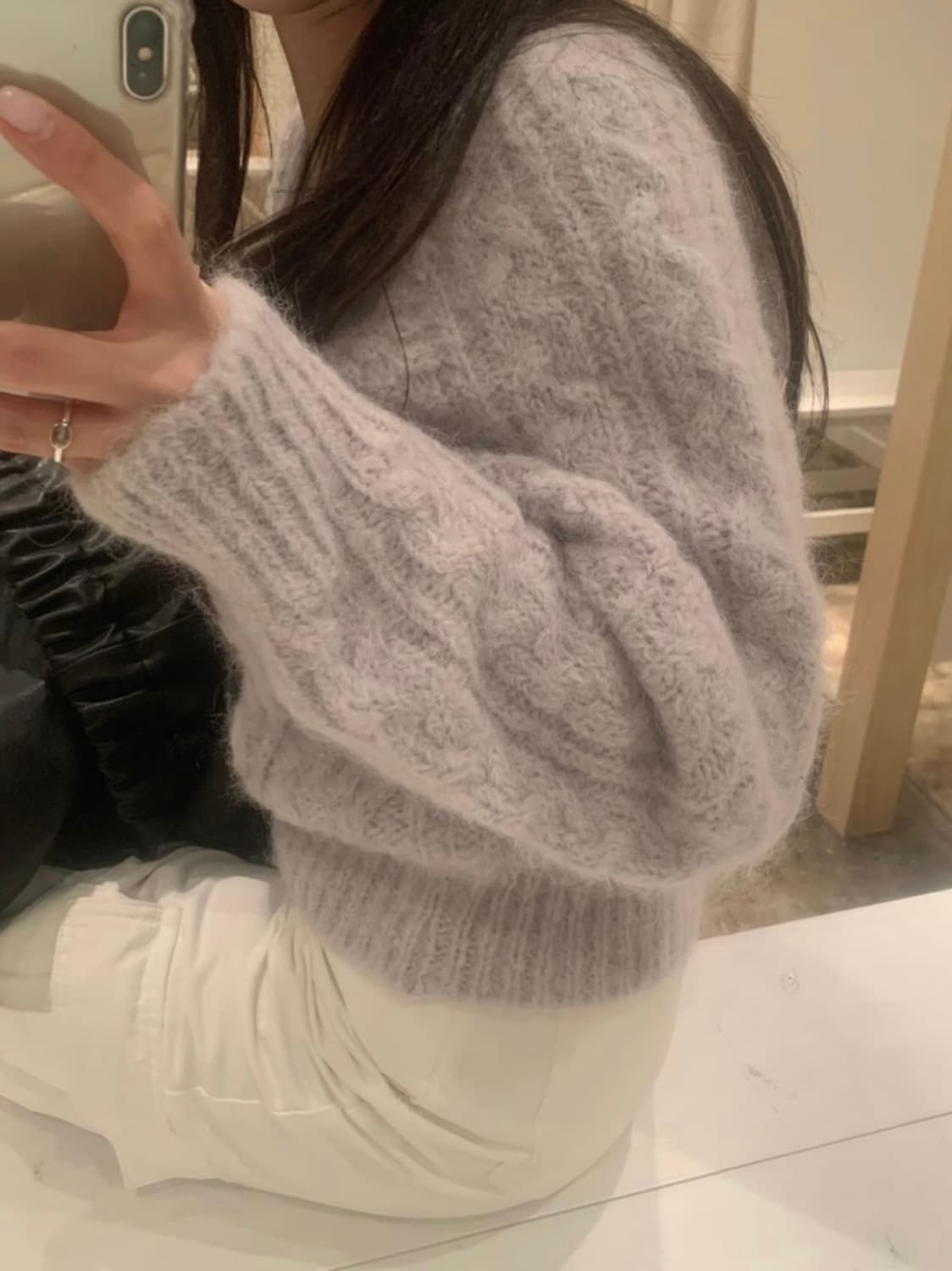 Leeds 리즈 더위시 피넛 케이블 니트 상품이미지3