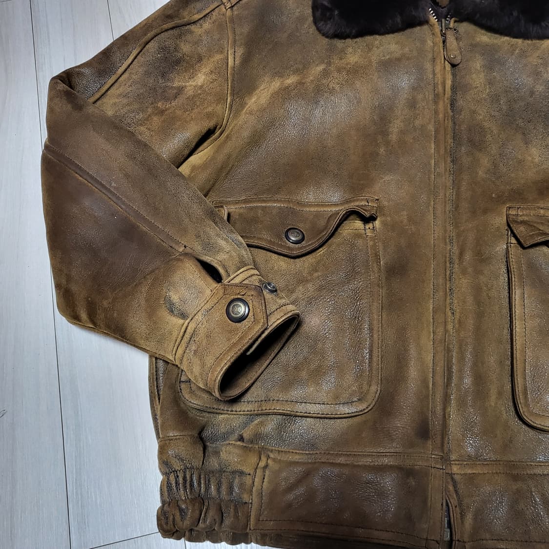 (110) 90s endymion 무스탕자켓 시어링자켓 양가죽무스탕 상품이미지10