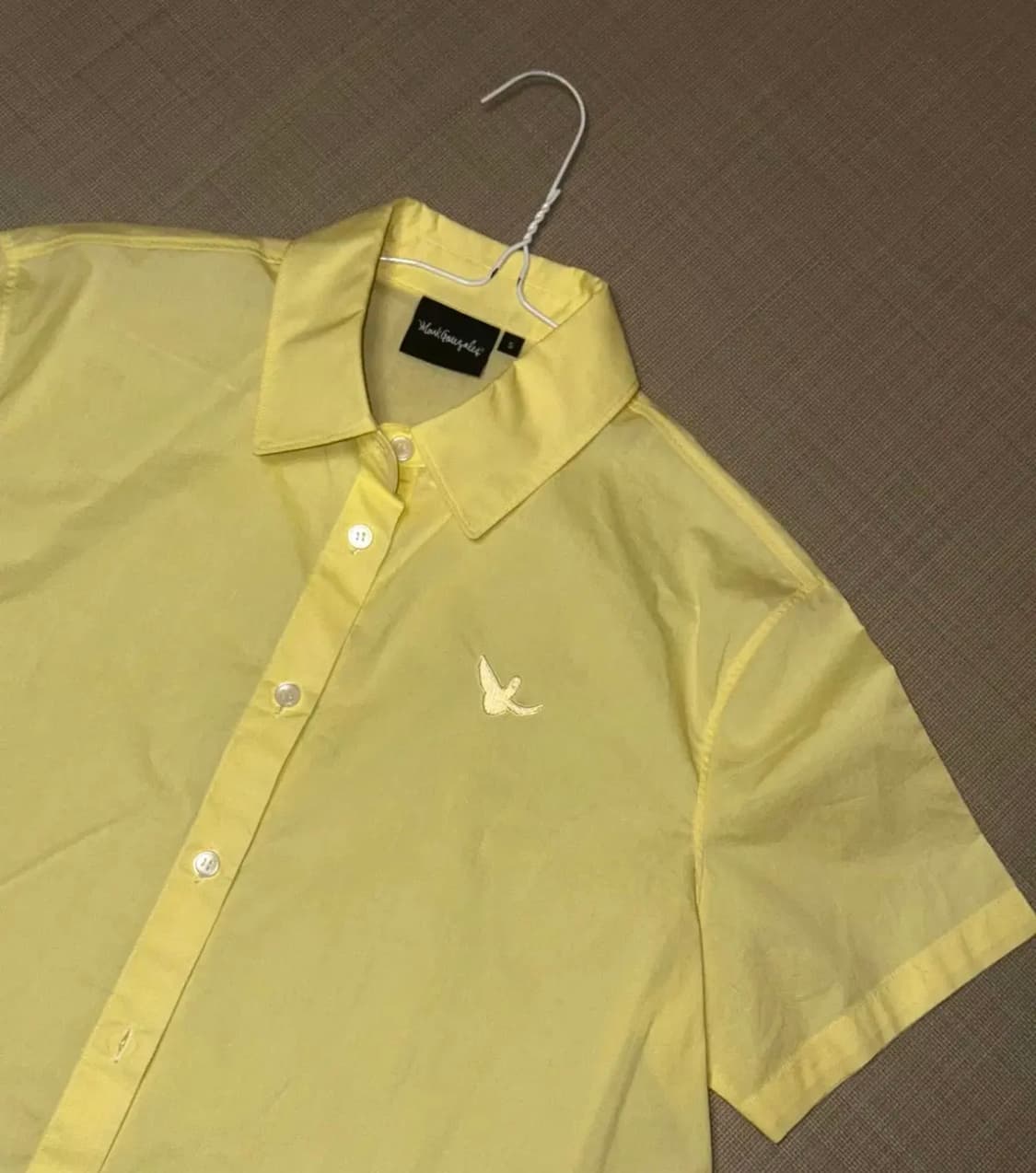 마크곤잘레스 우먼즈 엔젤 포플린 크롭 반팔 셔츠 - IVORY S사이즈 상품이미지2