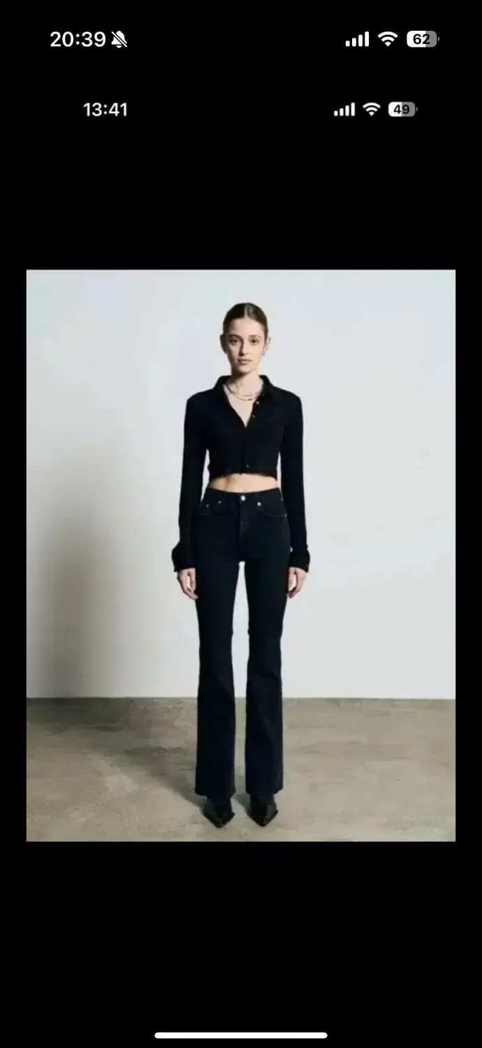 보헤미안 서울 블랙데님 부츠컷 s 상품이미지2