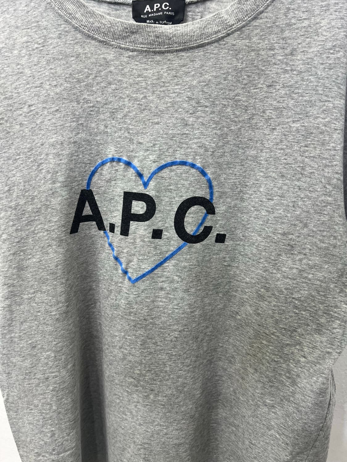 정품) APC 아페쎄 여성 오버핏 반팔티 XS 상품이미지3