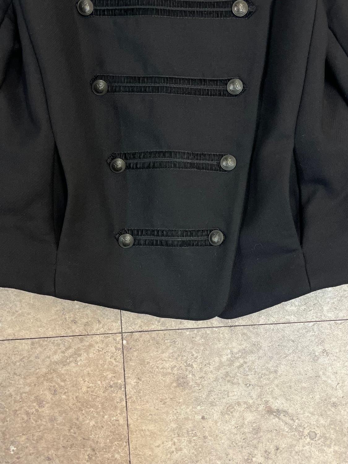 산드로 버튼 자켓 블랙 36 #csz3687 상품이미지5