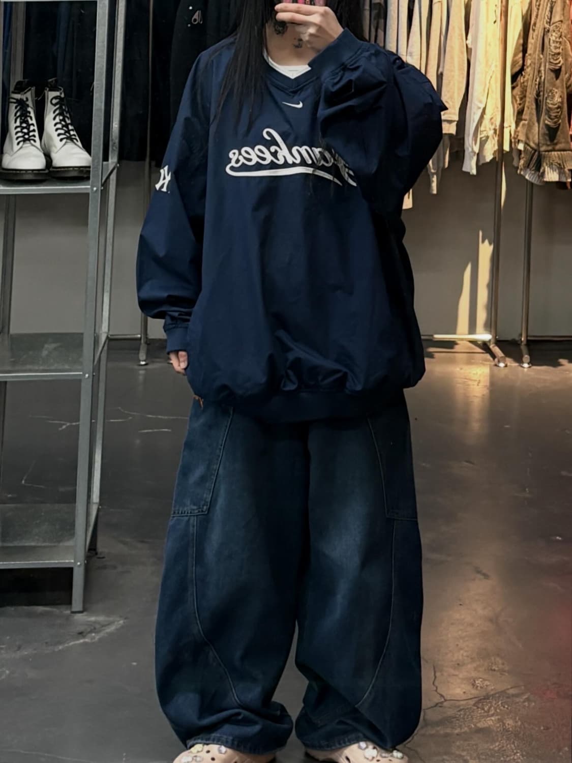 나이키 뉴욕 양키스 풀오버 웜업 바람막이 A3649 상품이미지1