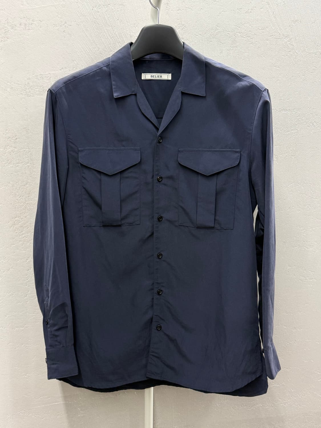 BELIER 벨리에 네이비 셔츠 S 상품이미지2