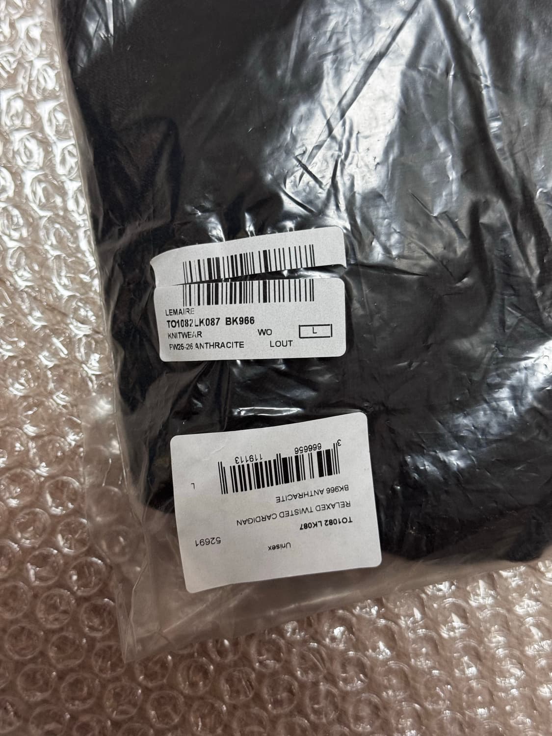 르메르 트위스트 가디건 그레이 L 상품이미지2