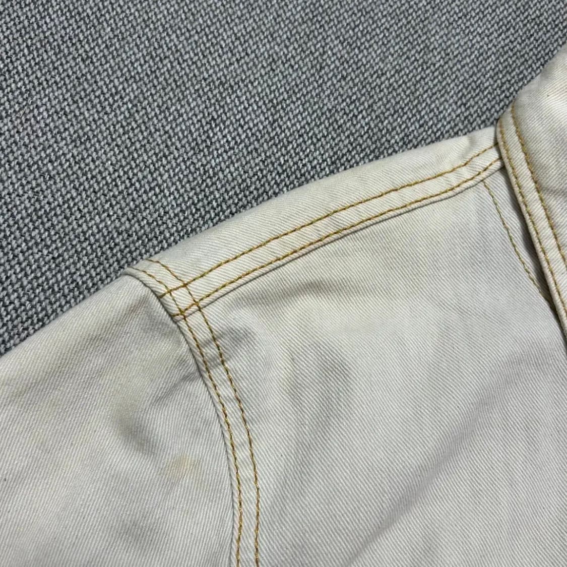 아르마니 아이보리 빈티지 트러커자켓(XL) 상품이미지3