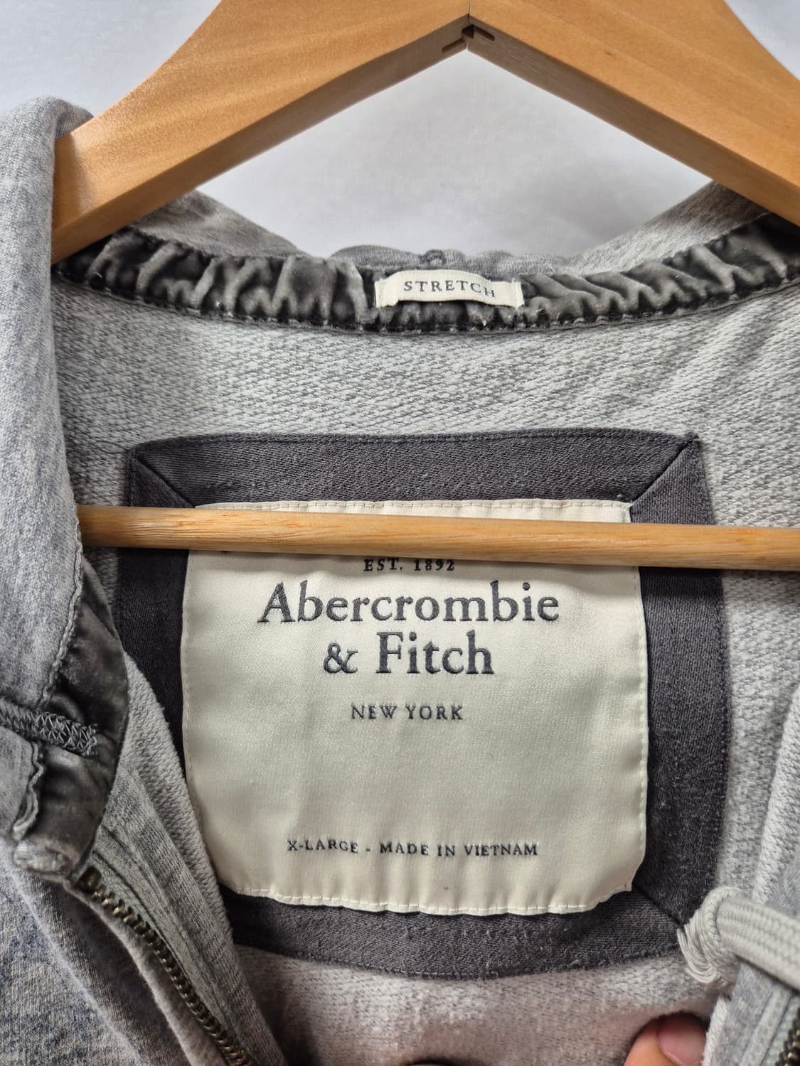 *무료배송*아베크롬비 Y2K 올드스쿨 그레이 플라워 투웨이 후드집업 XL 상품이미지8