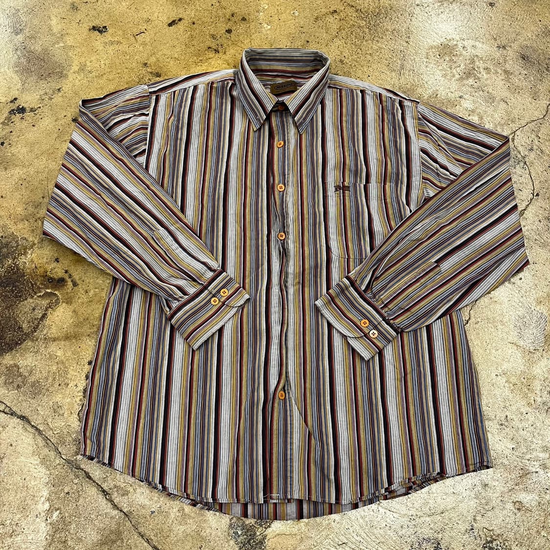 [정품] 미쏘니 멀티컬러 스트라이프 남방 셔츠 b10 상품이미지2