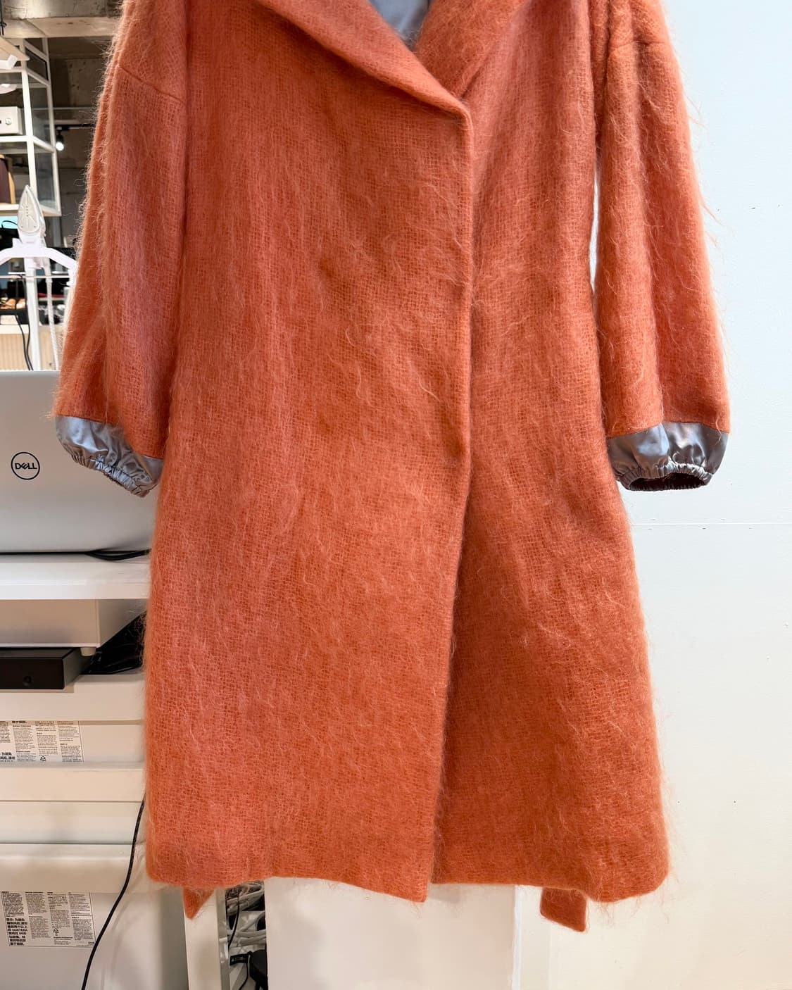 지방시 오렌지 히든버튼 모헤어 코트  상품이미지6