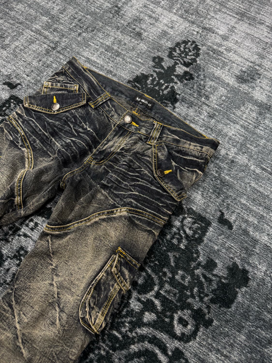 Lowbox 00s grunge washing boots cut deni 상품이미지4
