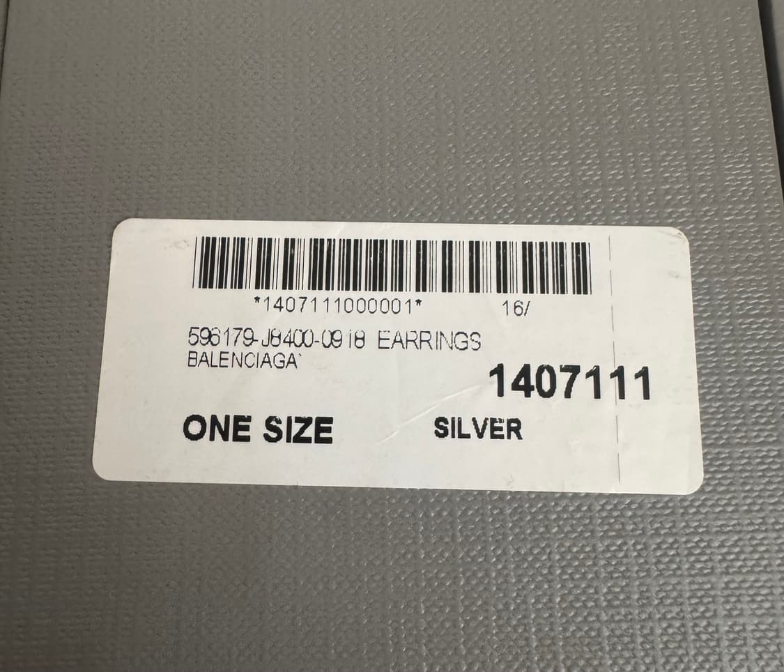 balenciaga single earring  silver  OS 상품이미지7