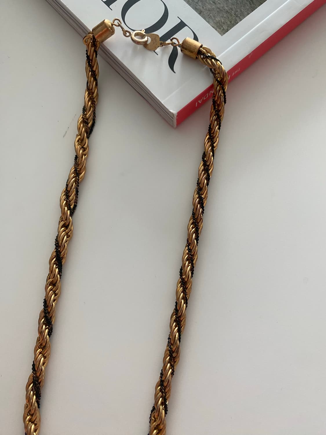 빈티지 블랙골드 체인 목걸이 상품이미지3