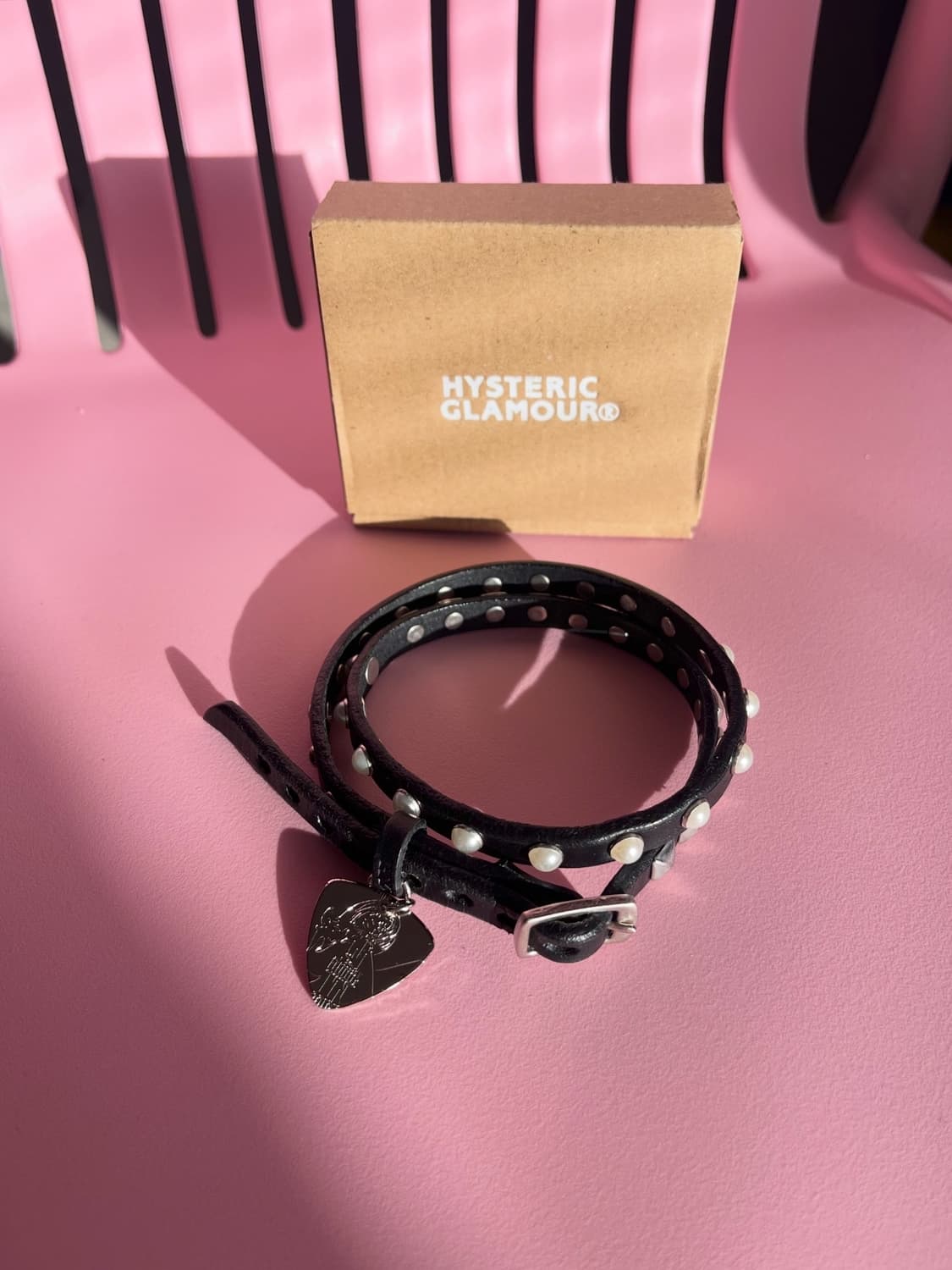히스테릭글래머 피크 레더 브레이슬릿 상품이미지1