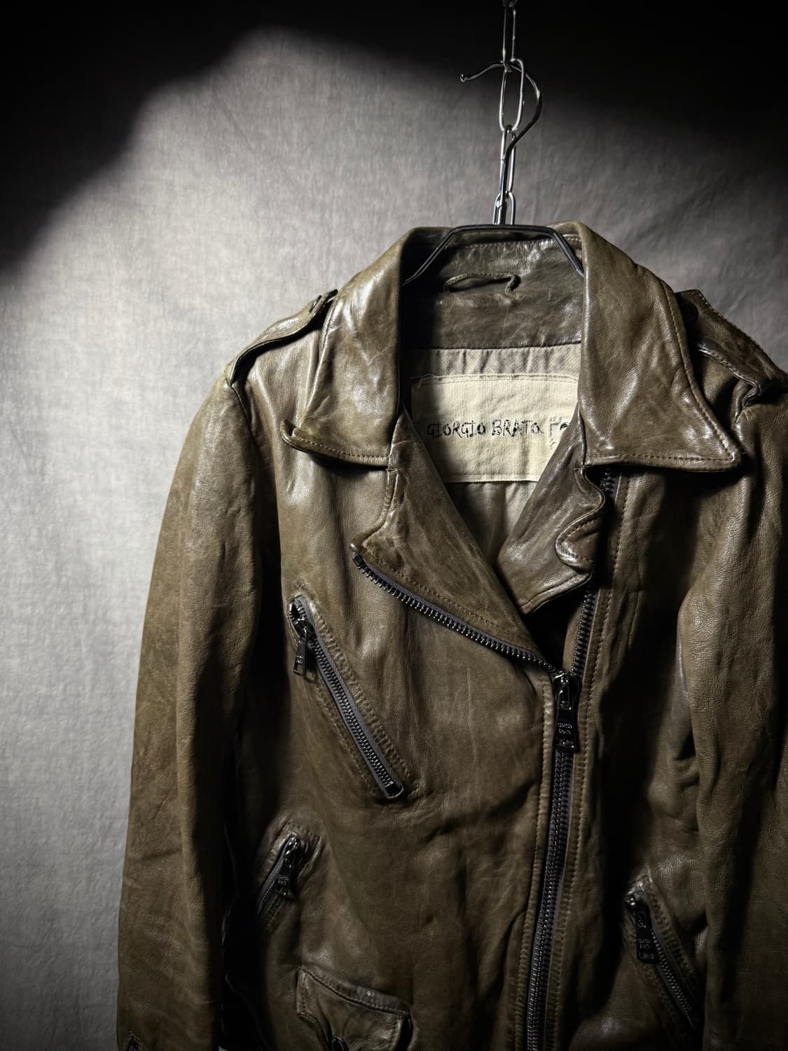 Giorgio Brato Leather Rider Jacket 상품이미지5