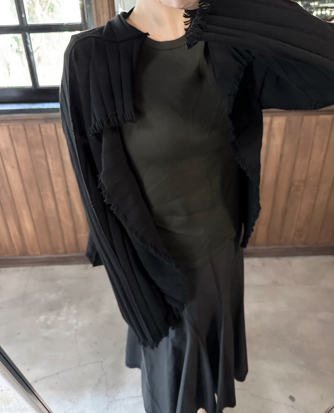 ISSEY MIYAKE pleated fringe cardigan 상품이미지5