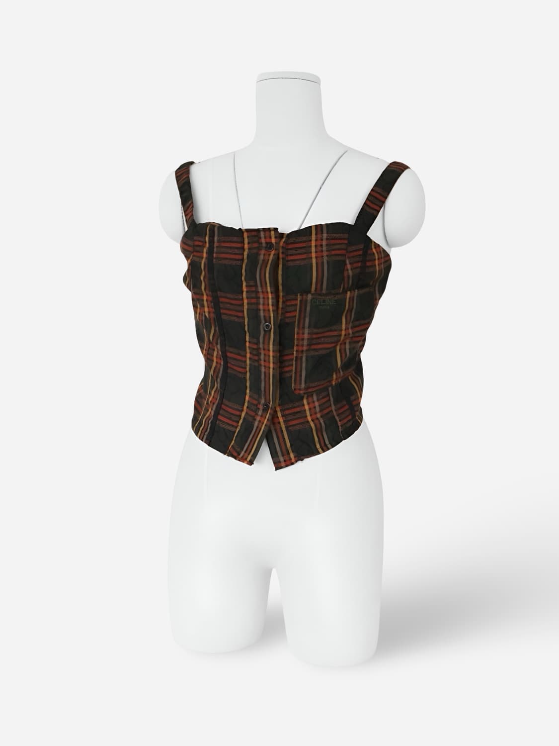 CELINE Paris Checkered Reform Strap Top 상품이미지2