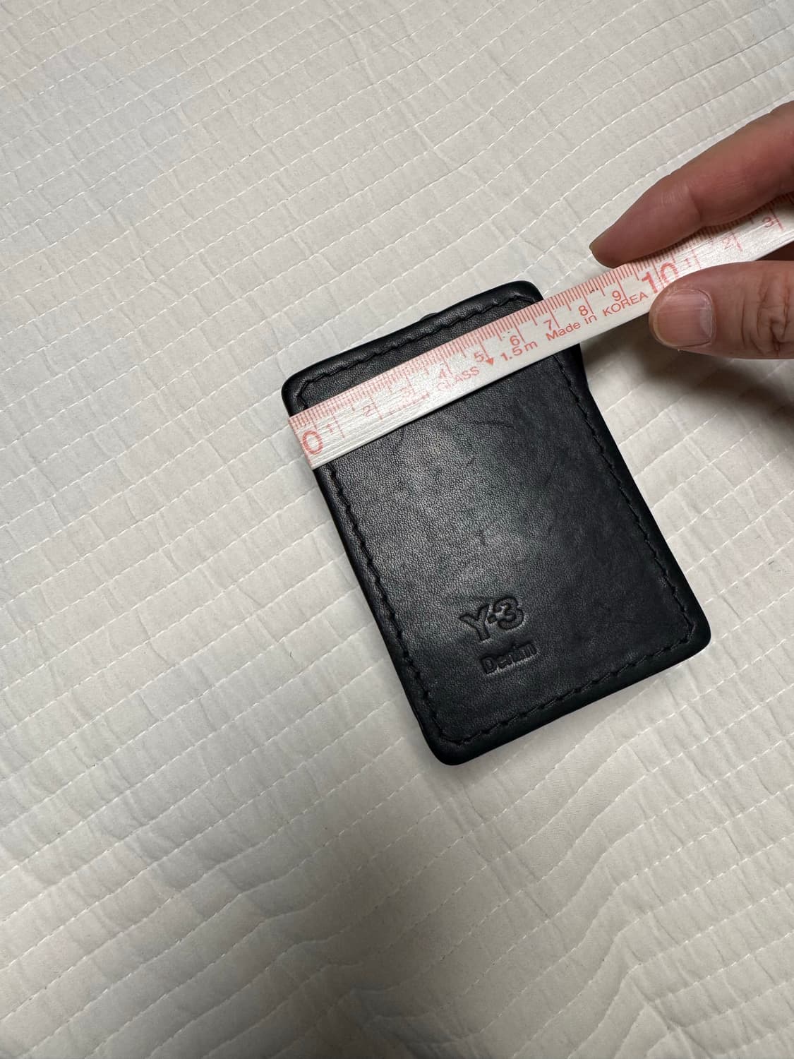 프랑스구매 Y-3 블랙 레더 하드 악세서리 케이스 상품이미지6