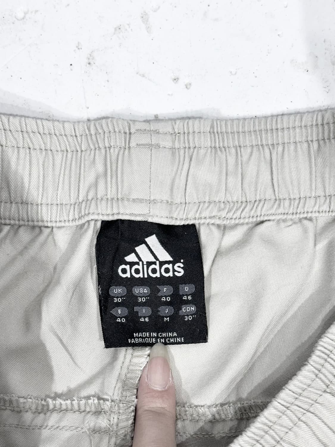 아디다스 베이지 로고 반바지 버뮤다 팬츠 M 상품이미지7