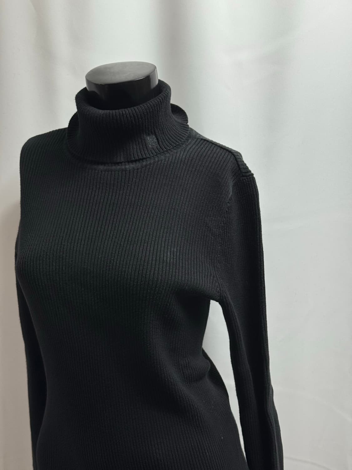 lauren ralph lauren 터틀넥 니트 워시드 블랙 상품이미지2