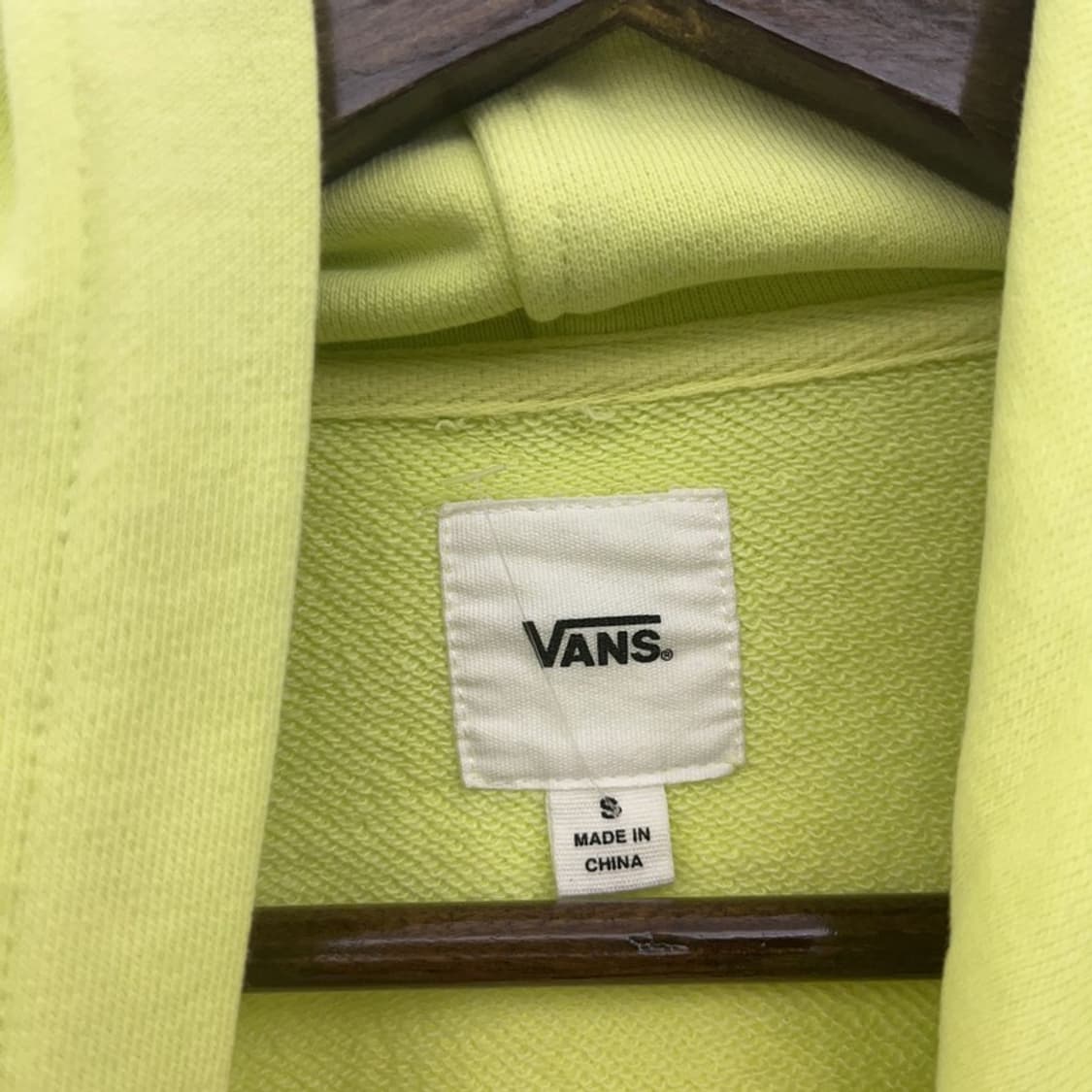 반스 스트릿힙합 자수패치 Y2K 네온 후드티 S C08240 상품이미지5