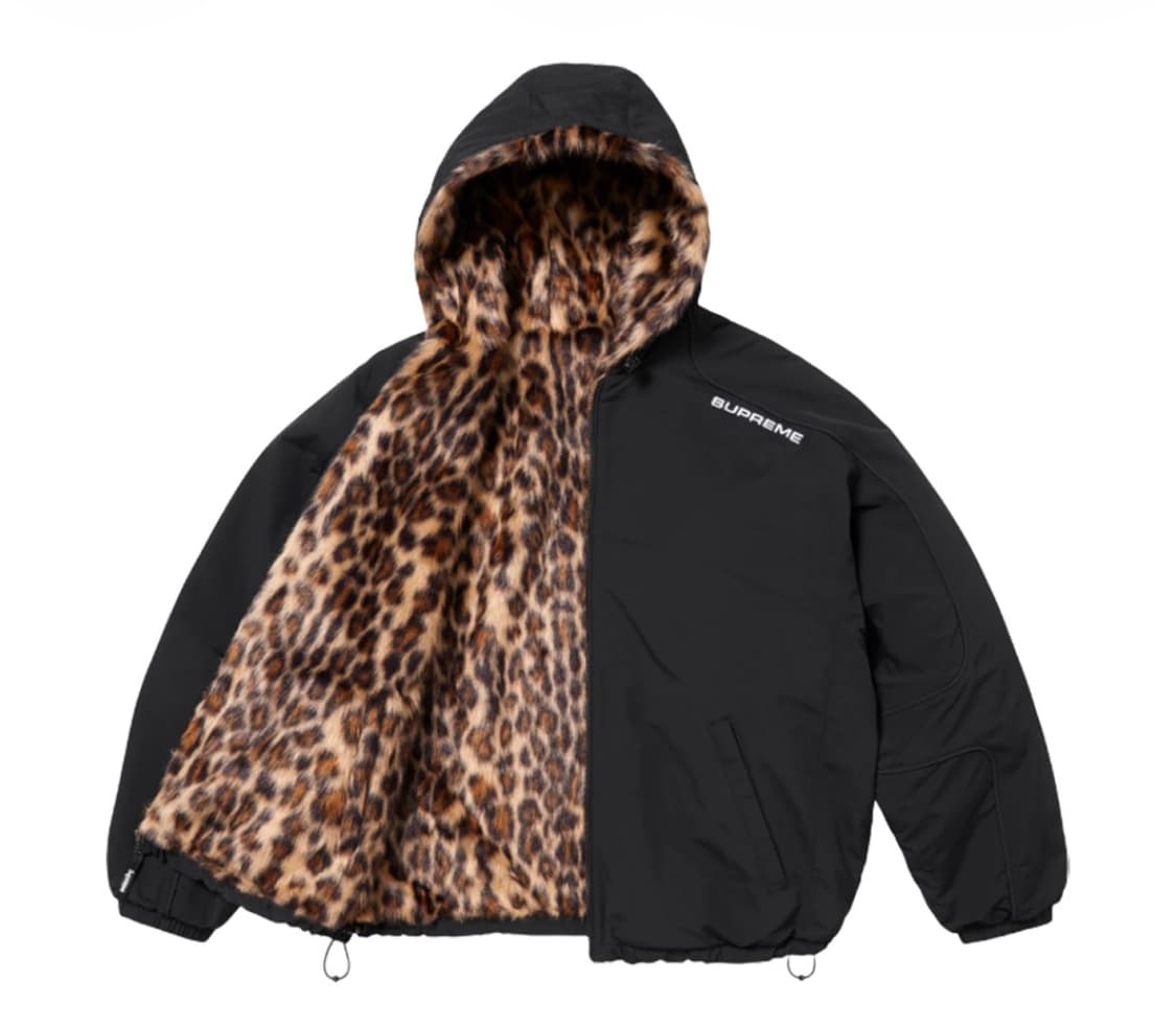 슈프림 포우 퍼 리버시블 후드 트랙 자켓 블랙 - 25SS 상품이미지2